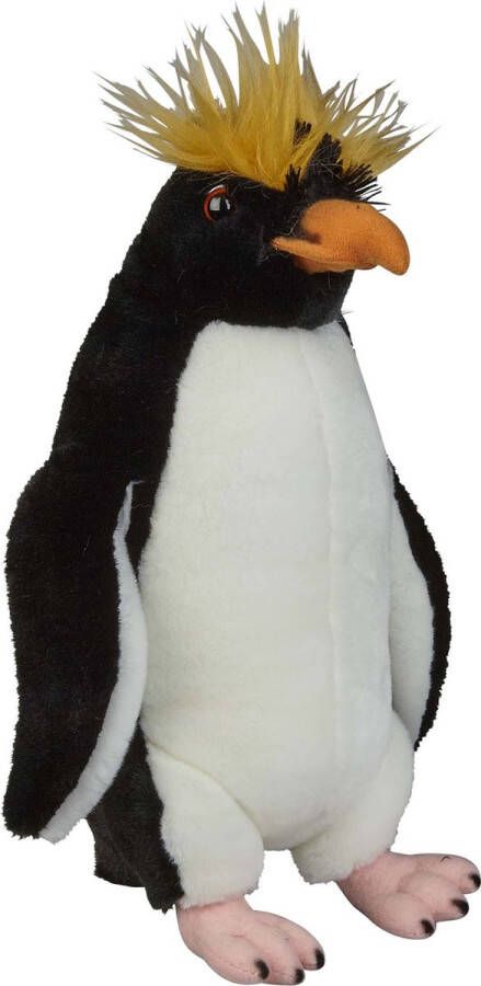 Ravensden Pluche kleine knuffel dieren Rockhopper Pinguin rotspinguin van 32 cm Speelgoed knuffels zeedieren Leuk als cadeau