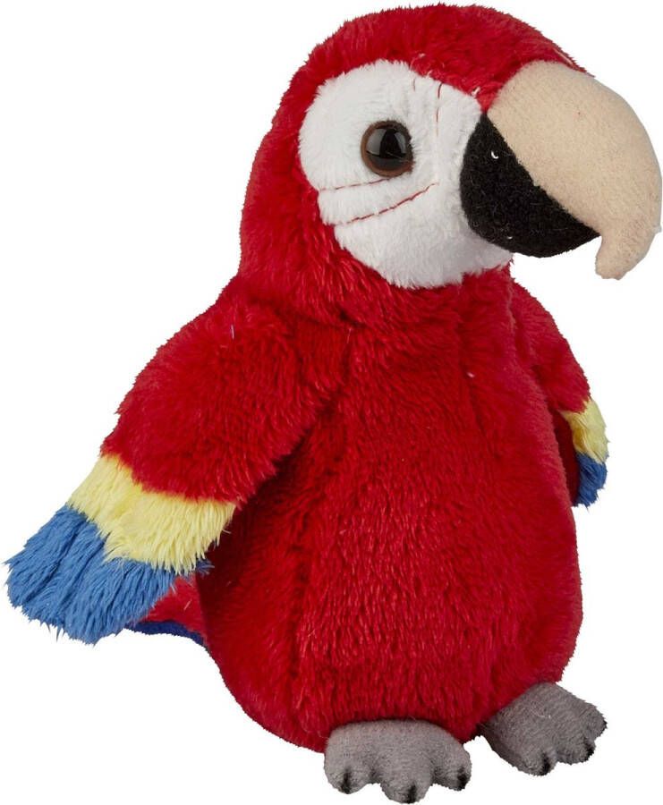 Ravensden Pluche kleine knuffel dieren rode macaw papegaai vogel van 15 cm Speelgoed knuffels vogels Leuk als cadeau voor kinderen