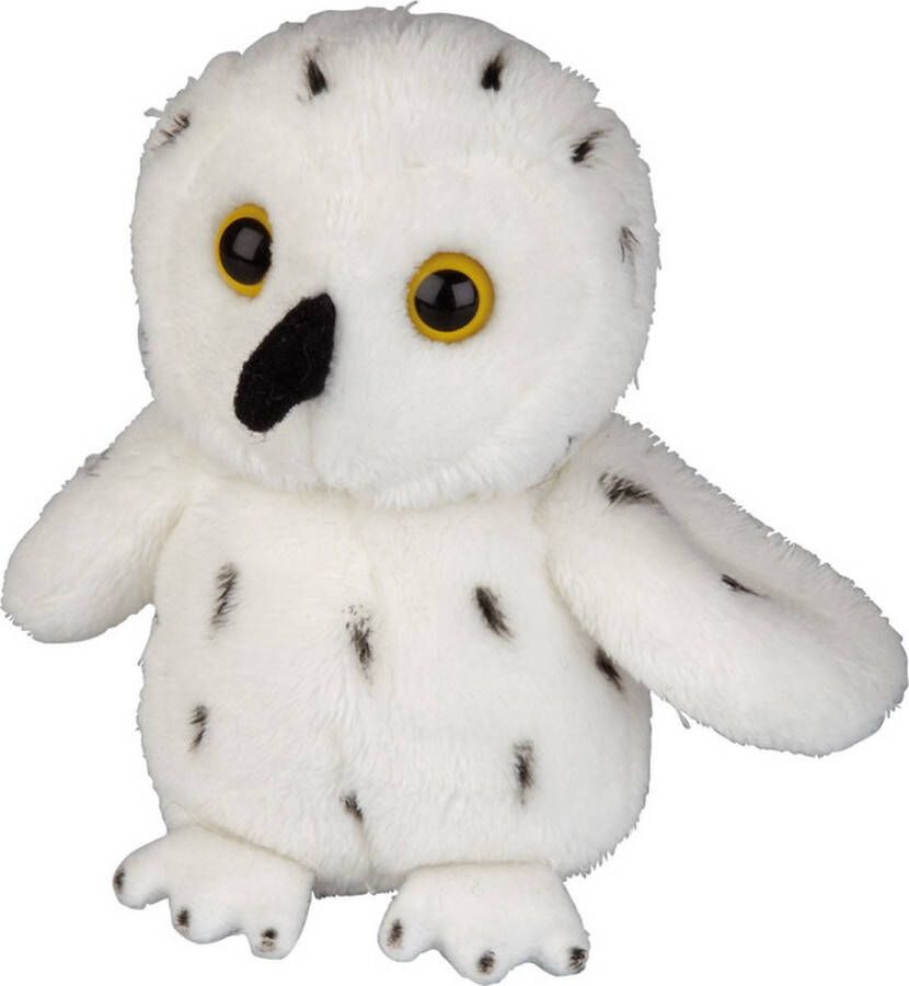 Ravensden Pluche kleine knuffel dieren Sneeuwuil vogel van 15 cm Speelgoed knuffels uilen vogels Leuk als dieren cadeau voor kinderen