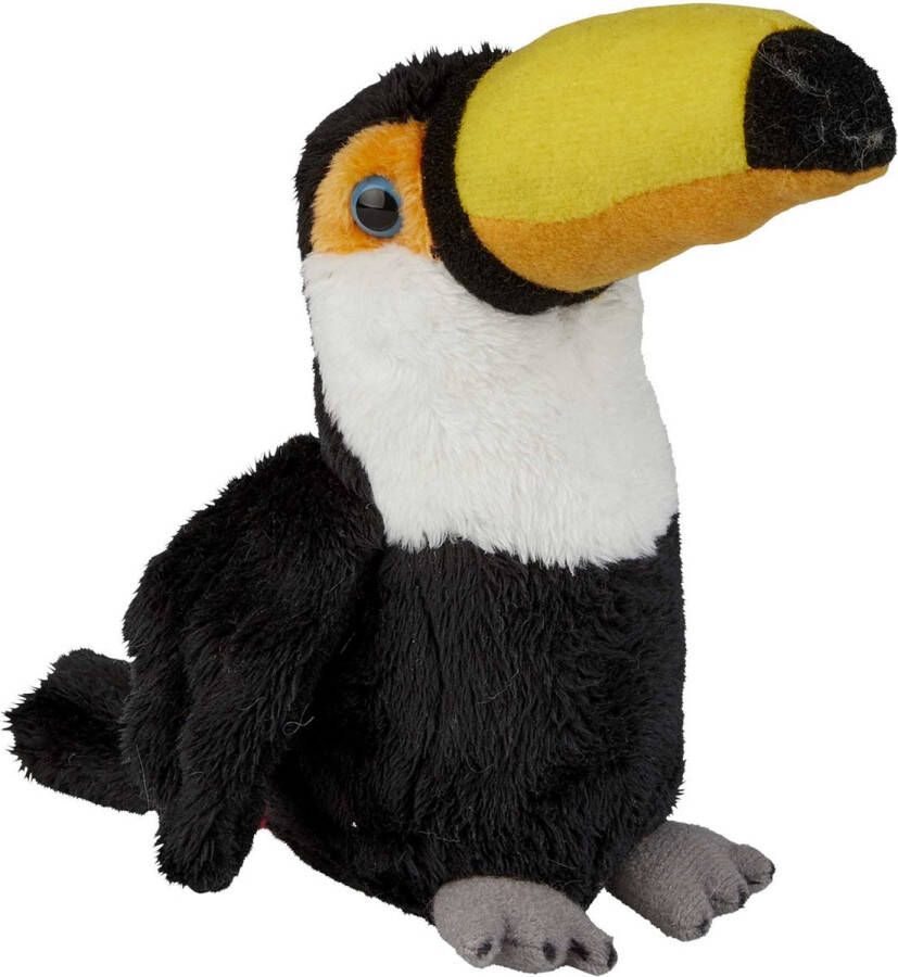 Ravensden Pluche kleine knuffel dieren Toekan vogel van 15 cm Speelgoed knuffels tropische vogels Leuk als dieren cadeau voor kinderen