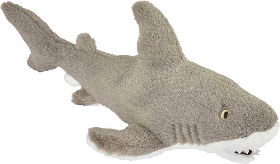 Ravensden Pluche kleine knuffel zeedieren Witte Haai van 40 cm Speelgoed beesten vissen Leuk als cadeau voor een kind