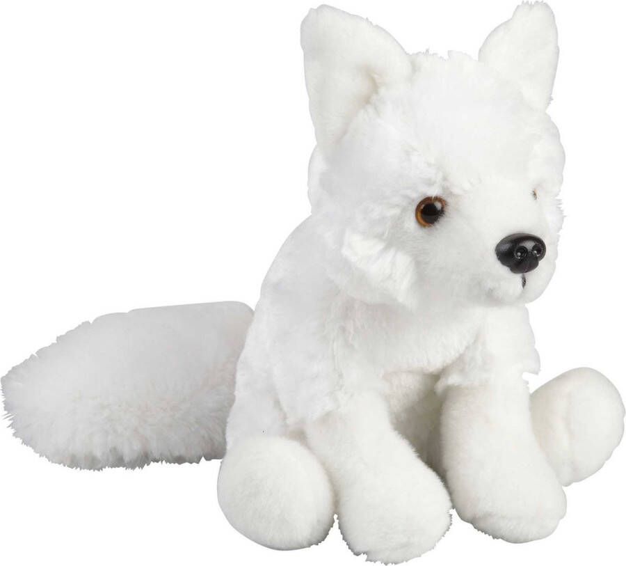 Ravensden Pluche knuffel dieren Artic wolf 18 cm Speelgoed wilde dieren wolven knuffelbeesten