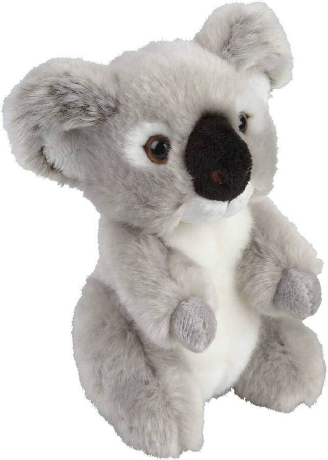 Ravensden Pluche knuffel dier Koala grijs 18 cm Speelgoed knuffelbeesten Knuffeldier