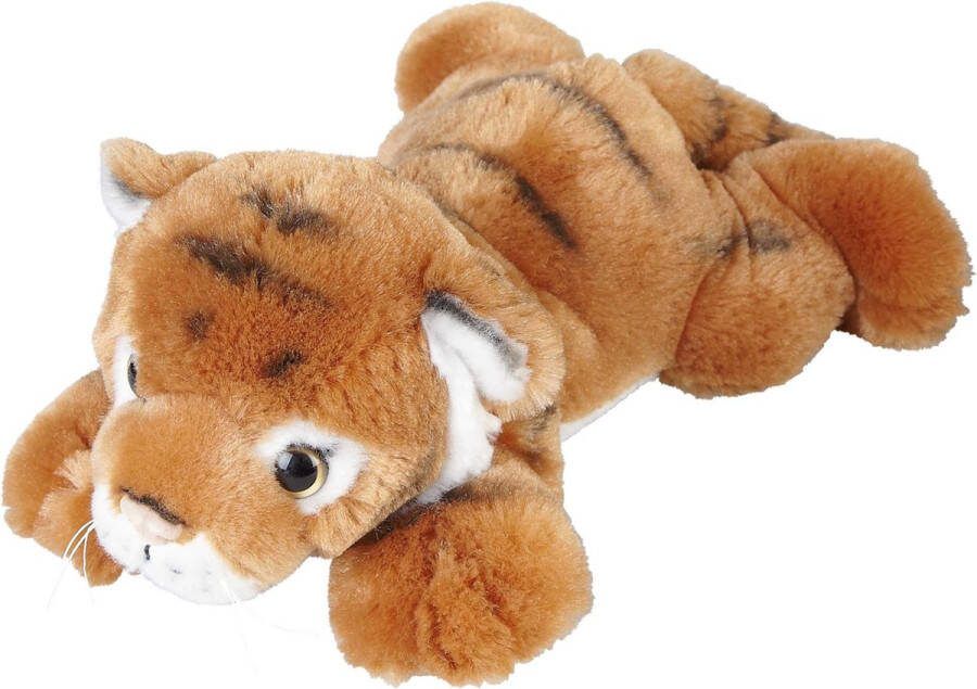 Ravensden Pluche knuffel dieren bruine Tijger 25 cm Speelgoed wilde dieren knuffelbeesten
