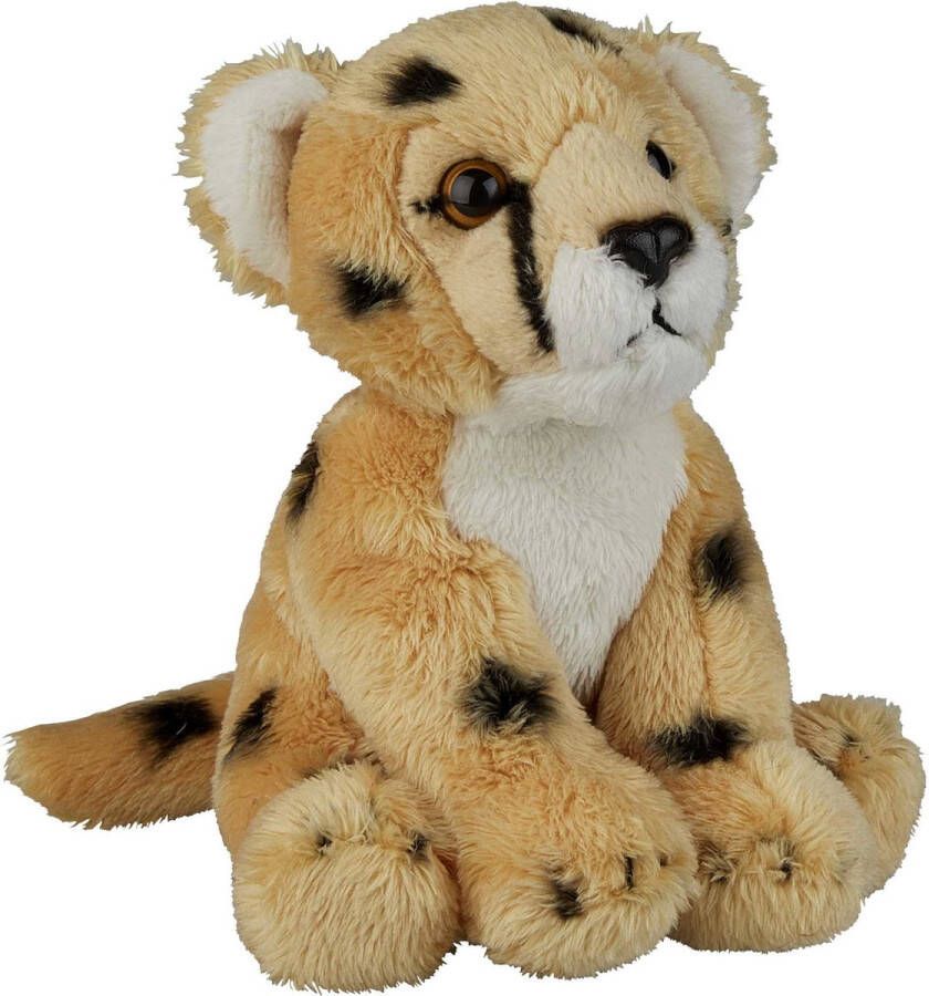 Ravensden Pluche knuffel dieren Cheetah Jachtluipaard 15 cm Speelgoed luipaarden knuffelbeesten