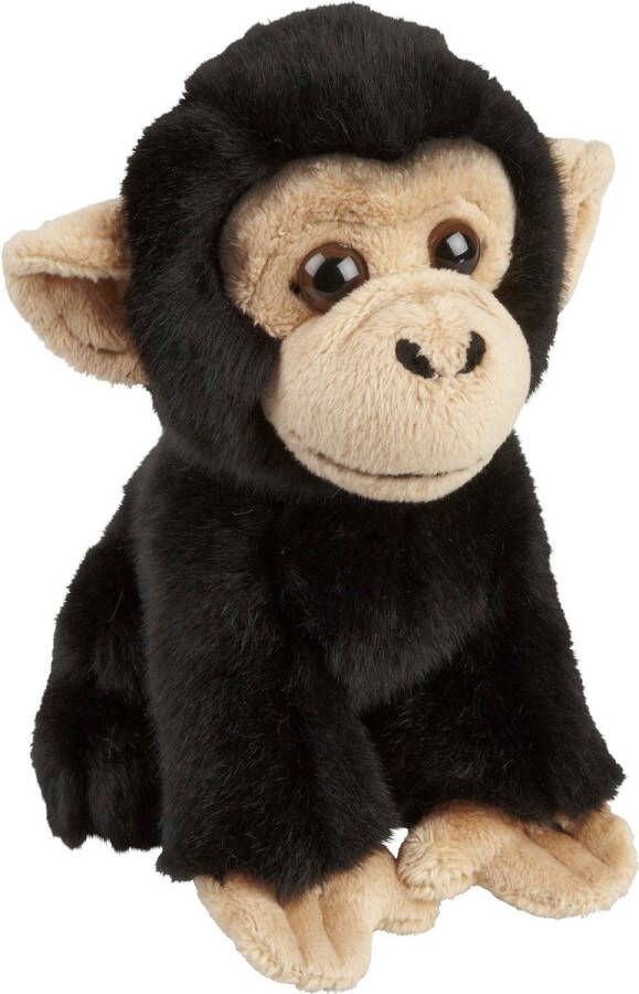 Ravensden Pluche knuffel dieren Chimpansee aap 18 cm Speelgoed apen knuffelbeesten