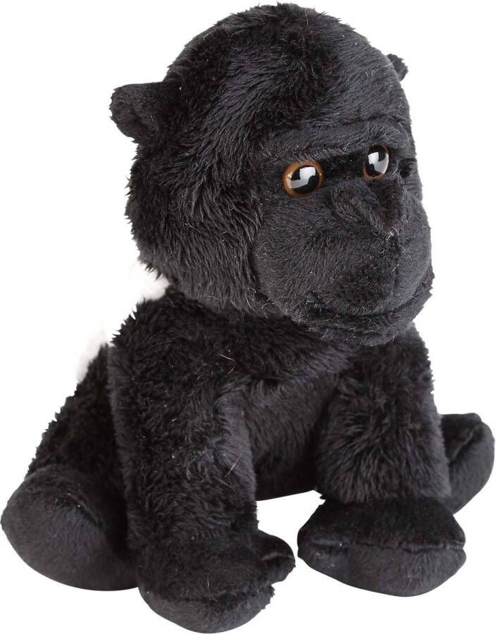 Ravensden Pluche knuffel dieren Gorilla aap 15 cm Speelgoed apen knuffelbeesten