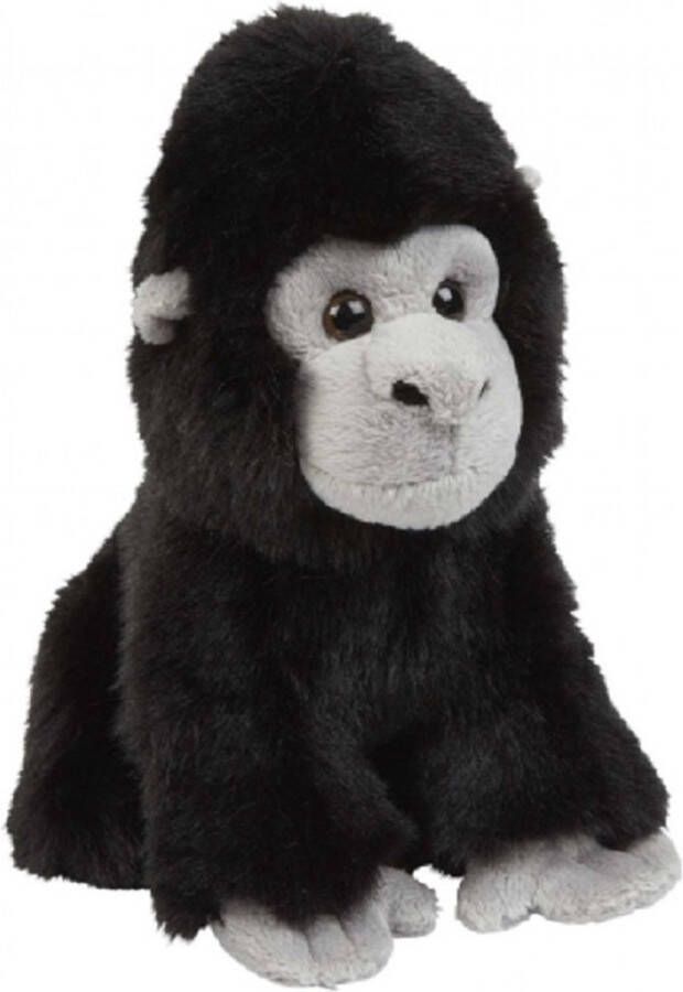 Ravensden Pluche knuffel dieren Gorilla aap 18 cm Speelgoed Apen knuffelbeesten