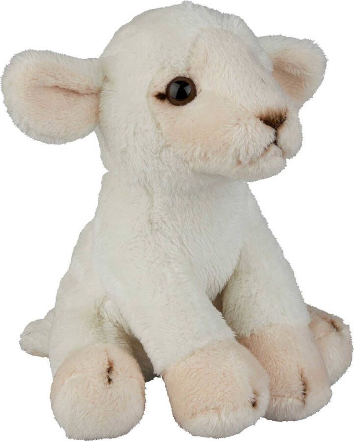 Ravensden Pluche knuffel dieren Lammetje schaap van 15 cm Speelgoed lammetjes knuffels Leuk als cadeau voor kinderen