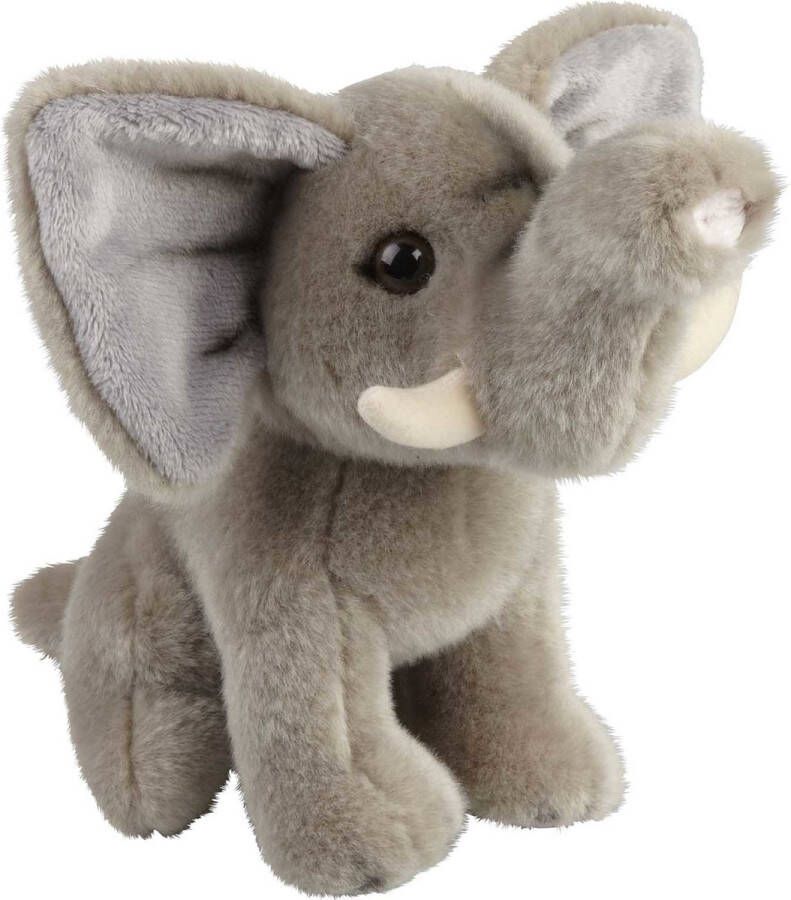 Ravensden Pluche knuffel dieren Olifant 18 cm Speelgoed Olifanten knuffelbeesten