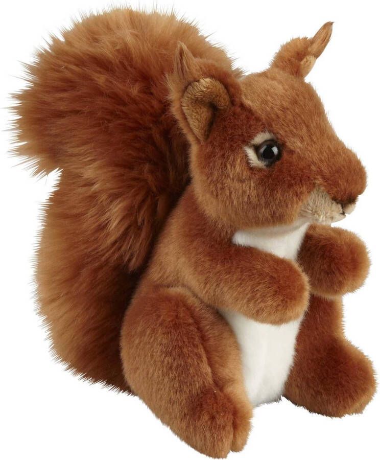 Ravensden Pluche knuffel dieren Rode Eekhoorn van 18 cm Speelgoed eekhoorns knuffels Leuk als cadeau voor kinderen