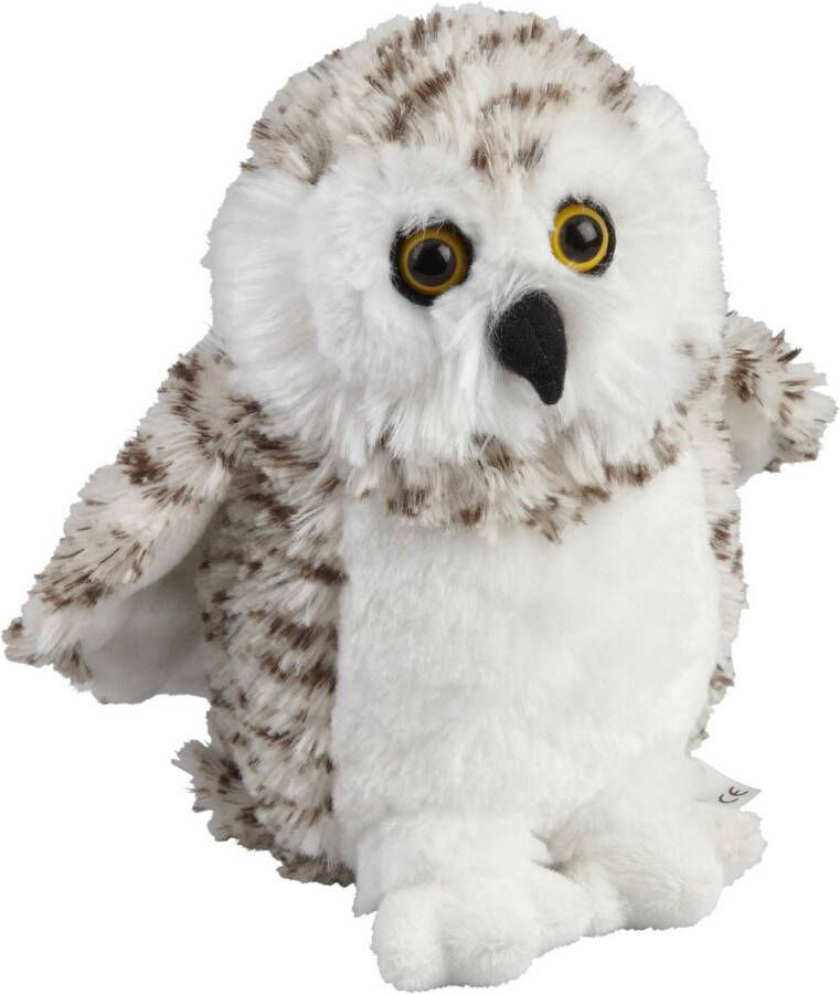 Ravensden Pluche knuffel dieren Sneeuwuil vogel van 18 cm Speelgoed knuffels uilen vogels Leuk als cadeau voor kinderen