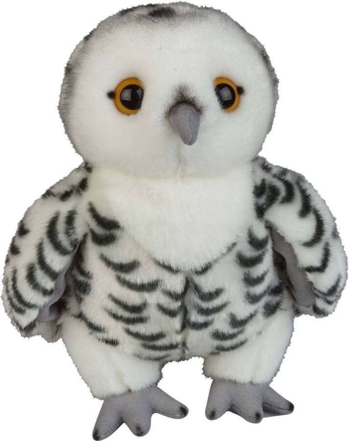 Ravensden Pluche knuffel dieren Sneeuwuil vogel van 28 cm Speelgoed knuffels uilen vogels Leuk als cadeau voor kinderen