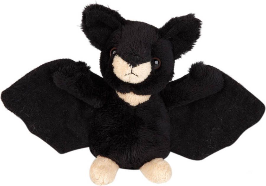 Ravensden Pluche knuffel dieren vleermuis 15 cm Speelgoed vleermuizen knuffelbeesten