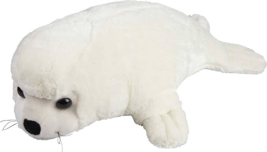 Ravensden Pluche knuffel dieren Witte Zeehond pup 50 cm Speelgoed zeedieren knuffelbeesten