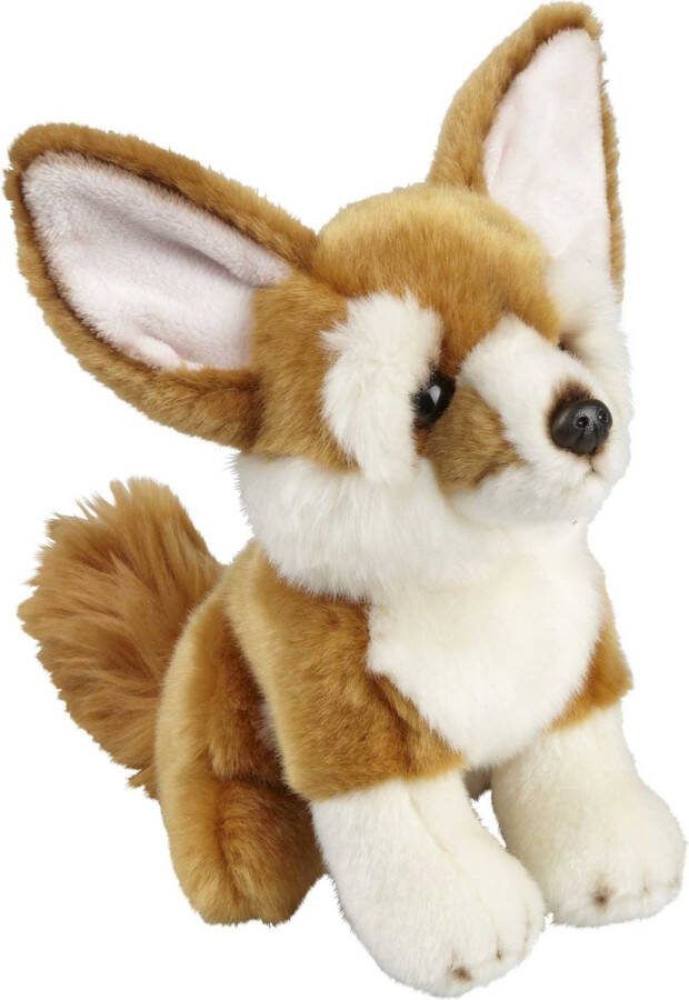 Ravensden Pluche knuffel dieren Woestijnvos Fennec 18 cm Speelgoed knuffelbeesten