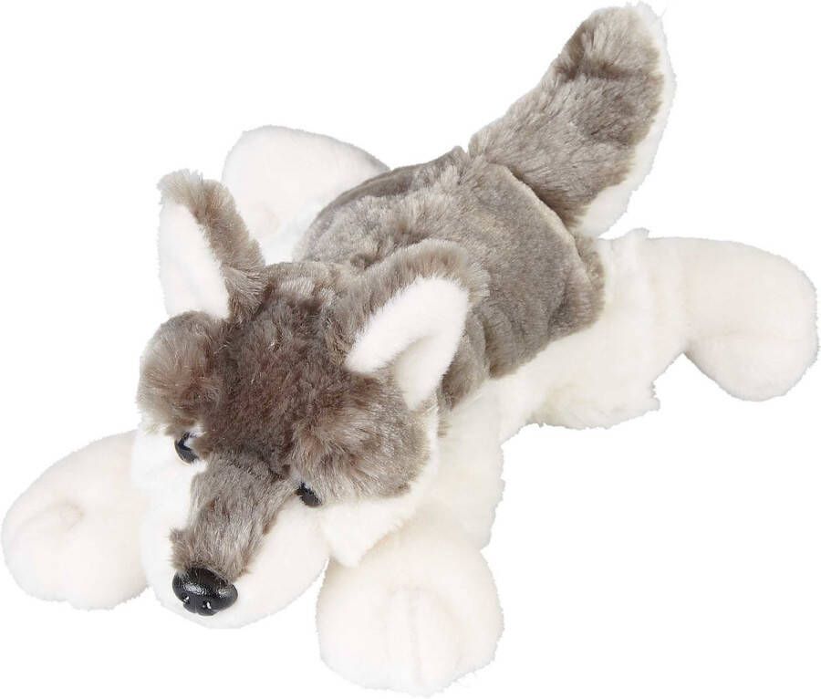 Ravensden Pluche knuffel dieren Wolf 25 cm Speelgoed wolven wilde dieren knuffelbeesten Knuffeldier