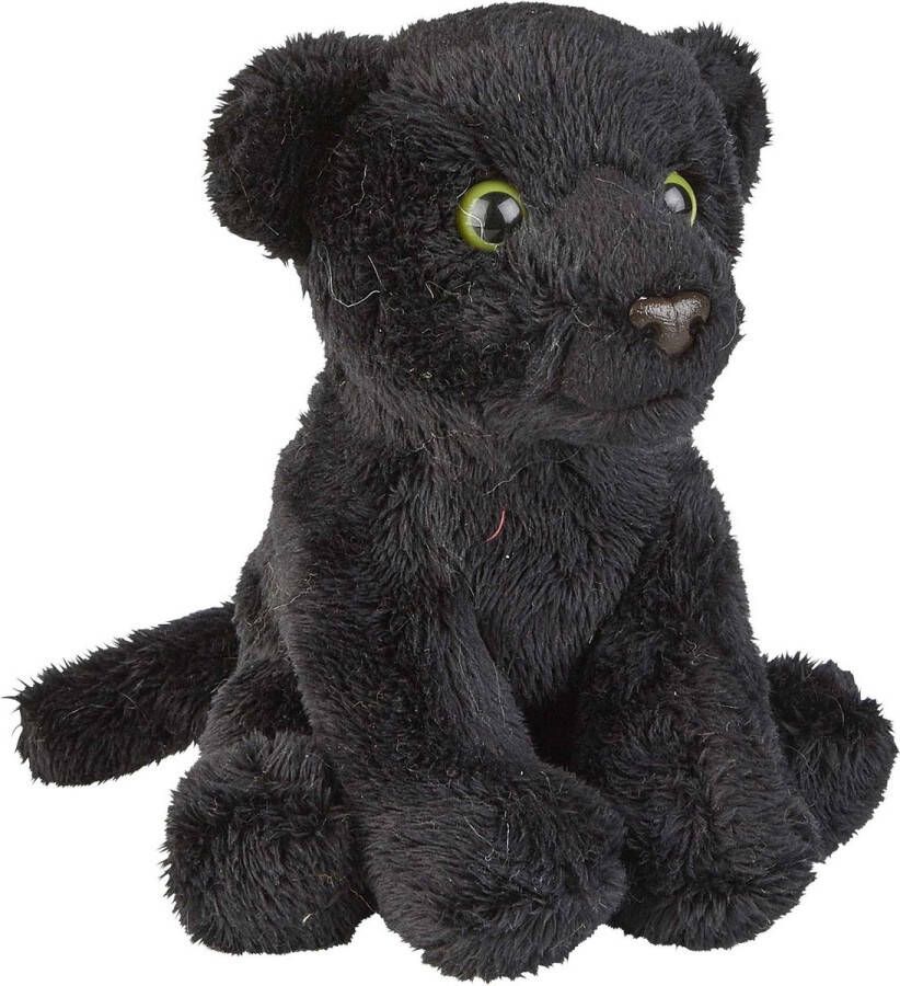 Ravensden Pluche knuffel dieren zwarte panter 15 cm Speelgoed panters knuffelbeesten