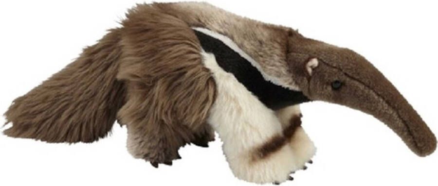 Ravensden Pluche bruin miereneter knuffel 32 cm Wilde dieren knuffels Speelgoed knuffeldieren knuffelbeest voor kinderen