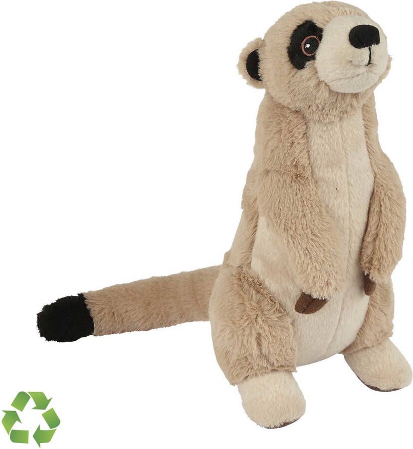 Ravensden Pluche knuffel dieren Stokstaartje 23 cm Speelgoed knuffelbeesten Eco Soft-serie Leuk als cadeau