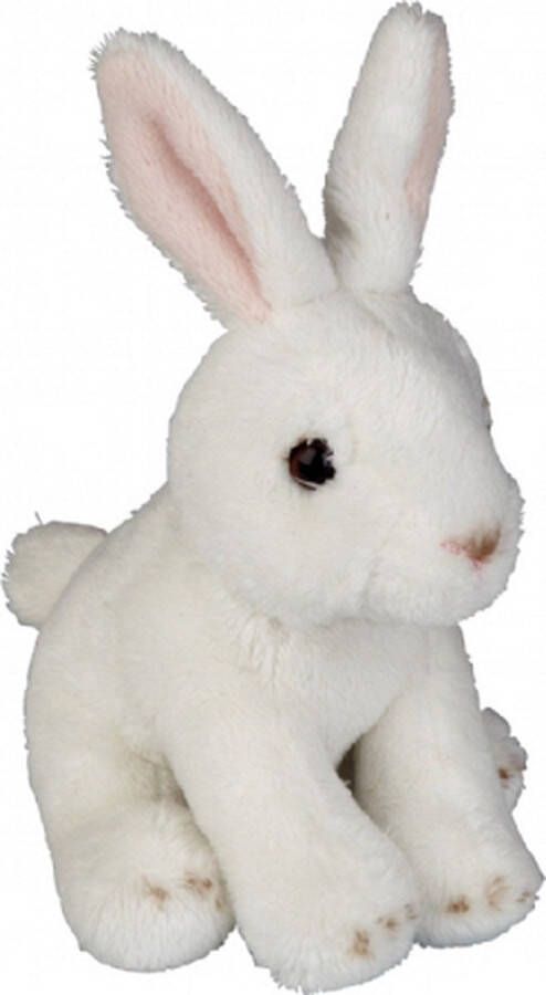 Ravensden Pluche konijn knuffel 15 cm konijnen knuffels ook als Goochelaars konijn gebruiken uit de hoge hoed
