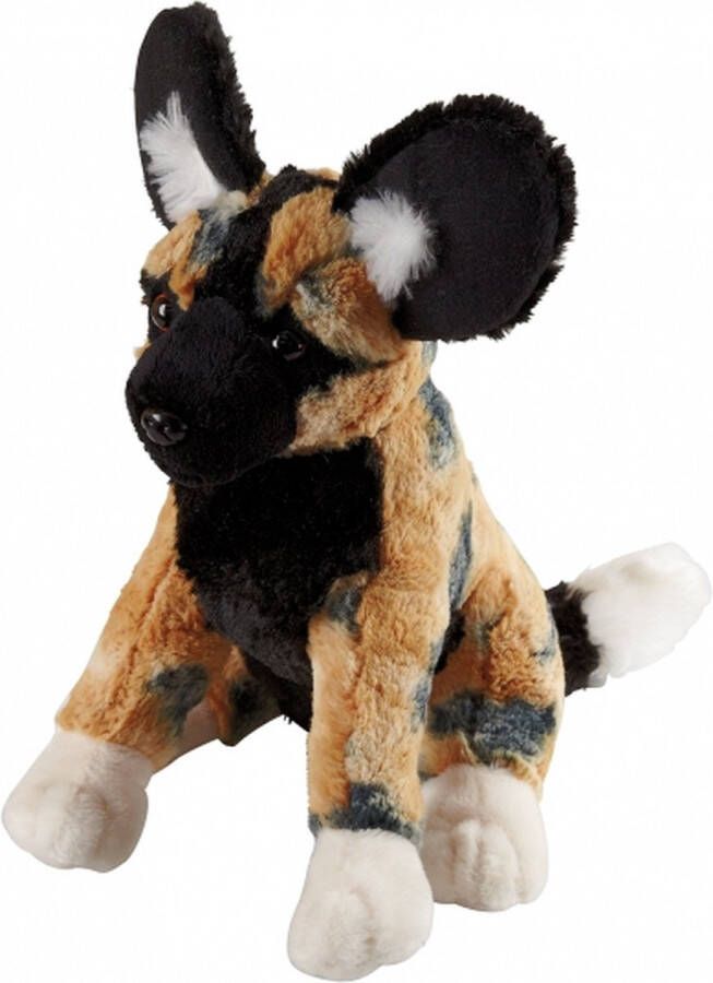 Ravensden Pluche knuffel wilde hond 30 cm Knuffel huisdieren