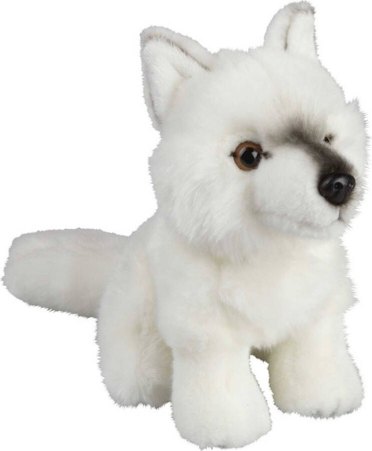 Ravensden Pluche witte poolwolf knuffel 18 cm Wolven pooldieren knuffels Speelgoed voor kinderen