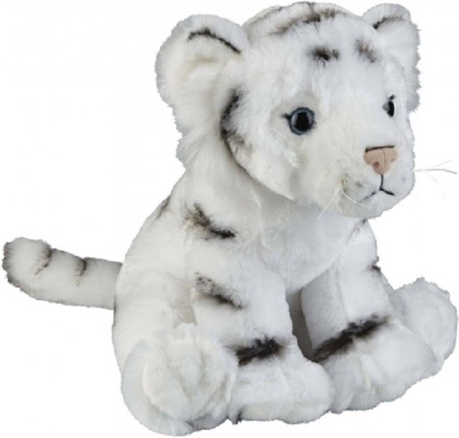 Ravensden Pluche witte tijger knuffel 30 cm Tijgers wilde dieren knuffels Speelgoed voor kinderen