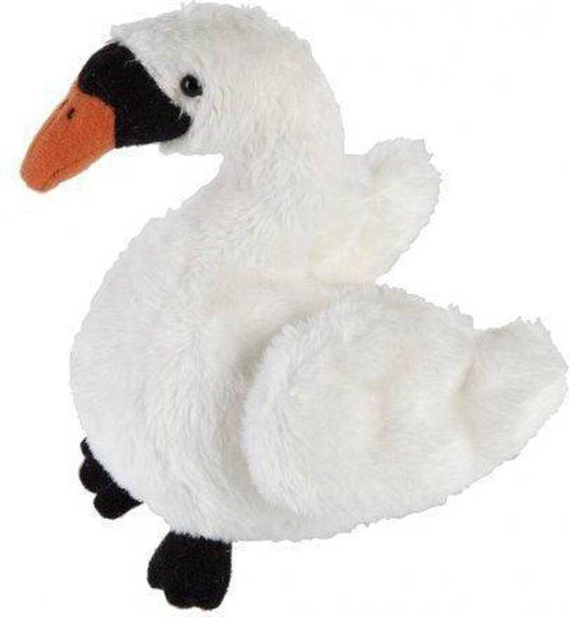 Ravensden Pluchen knuffeldier witte zwaan 15 cm vogels