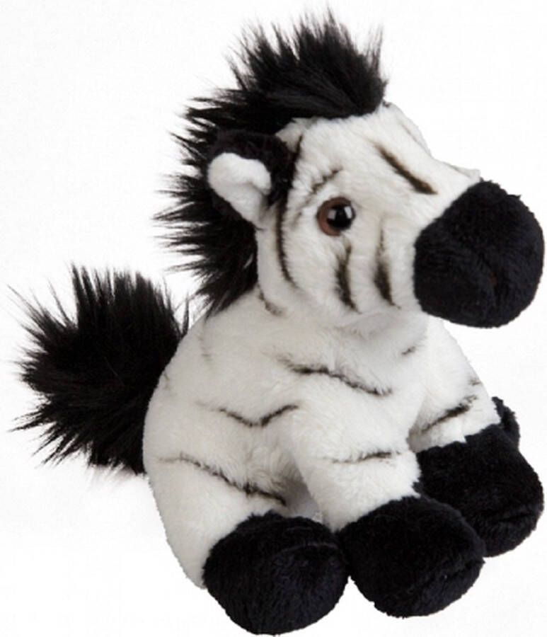 Ravensden Zebra speelgoed knuffel 15 cm Kleine knuffelbeesten