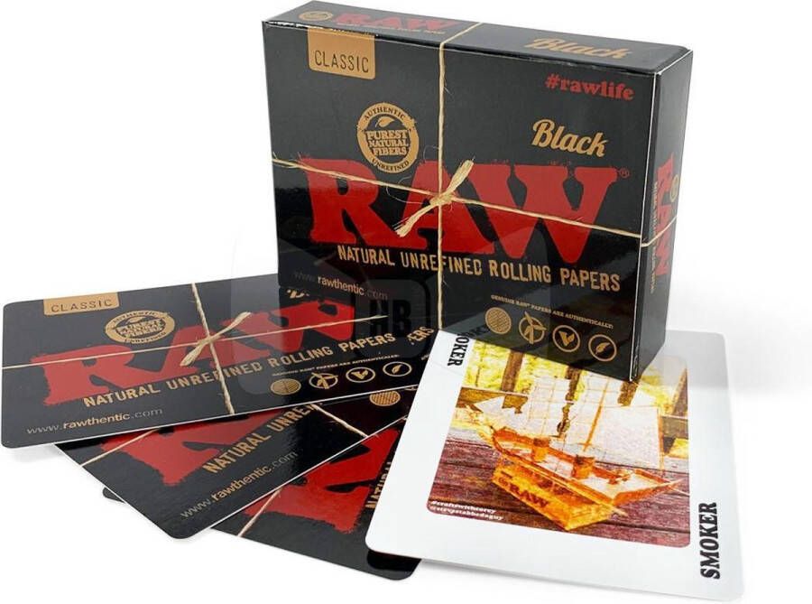 Raw Black Playing Cards Speelkaarten