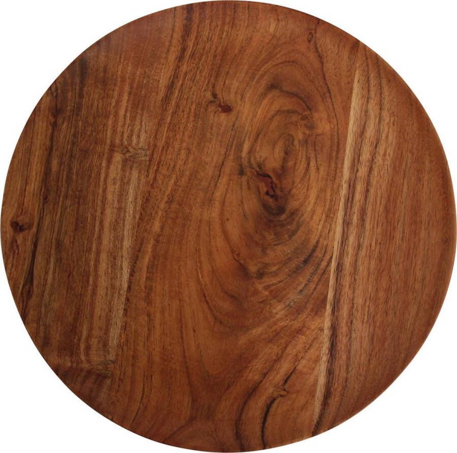 Raw Materials Acaciahouten Decoratief Dienblad Ø 35 cm Gerecycled hout