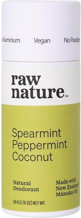 Raw Nature Natural Deodorant Spearmint Peppermint
