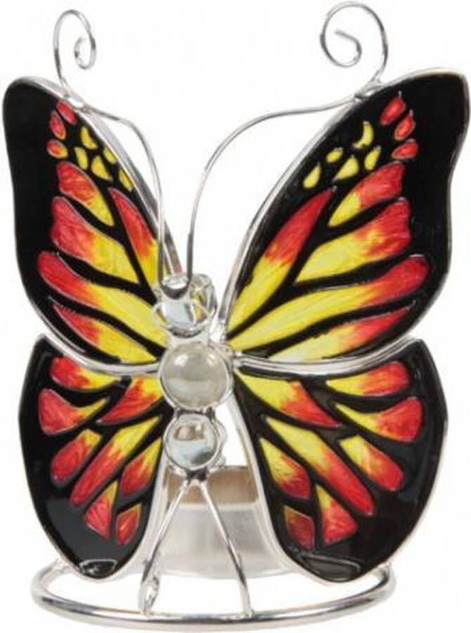 Rawa Tiffany waxinelichthouder vlinder- Tiffany-Butterfly-sfeerbrander-theelichthouder Vlinder