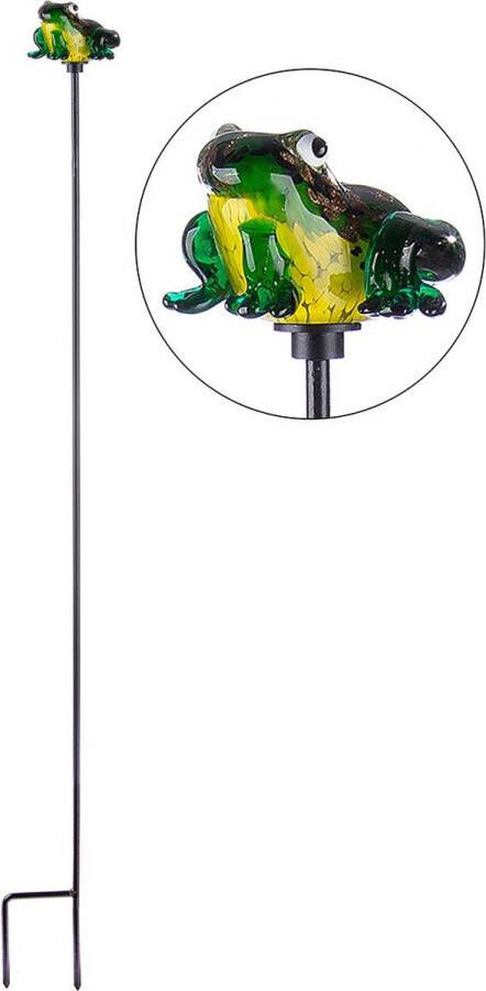Rawa Tuinsteker glas kikker kleur groen 107 cm tuindecoratie