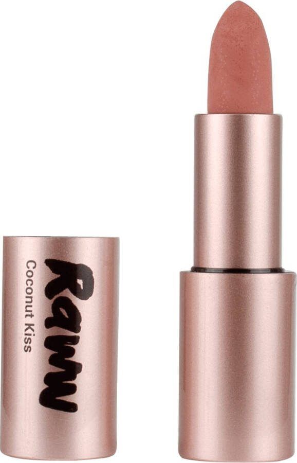 RAWW Cosmetics RAWW Coconut Kiss Lipstick Angelic Almond 100% Natuurlijk Verzorgend Doordrenkt met superfoods Alle huidtypes Dierproefvrij