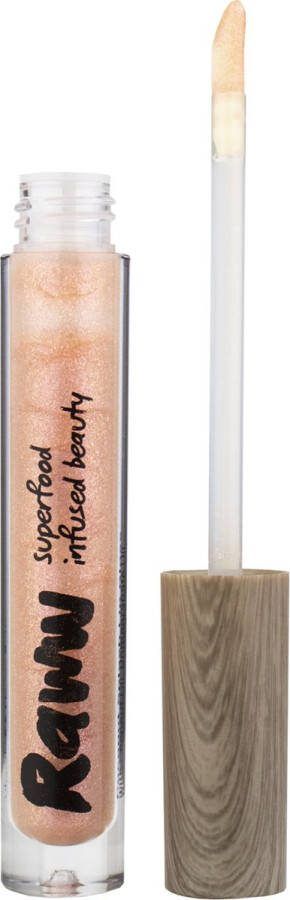 RAWW Cosmetics RAWW Coconut Splash Lip gloss Lychee Fizz Natuurlijk Biologisch Doordrenkt met superfoods Geschikt voor elk huidtype Dierproefvrij