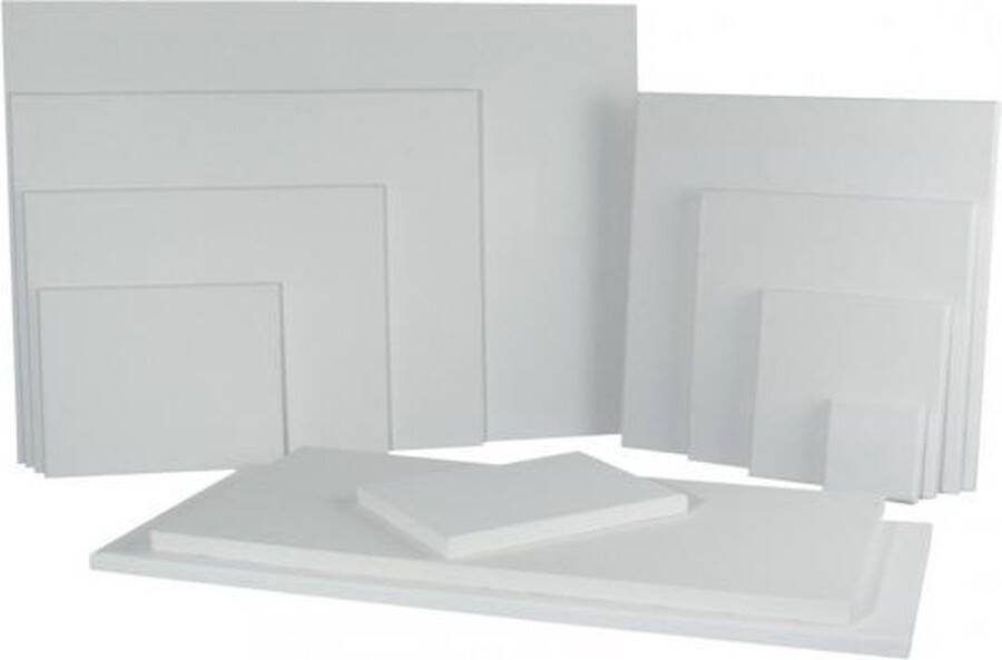 Rayher hobby materialen 2x Handbespannen schildersdoeken 18 x 24 cm Canvasdoeken 2 stuks