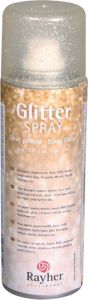 Rayher Hobby Glitter Spray Met Gouden Fijne Glitters Hobbyverf