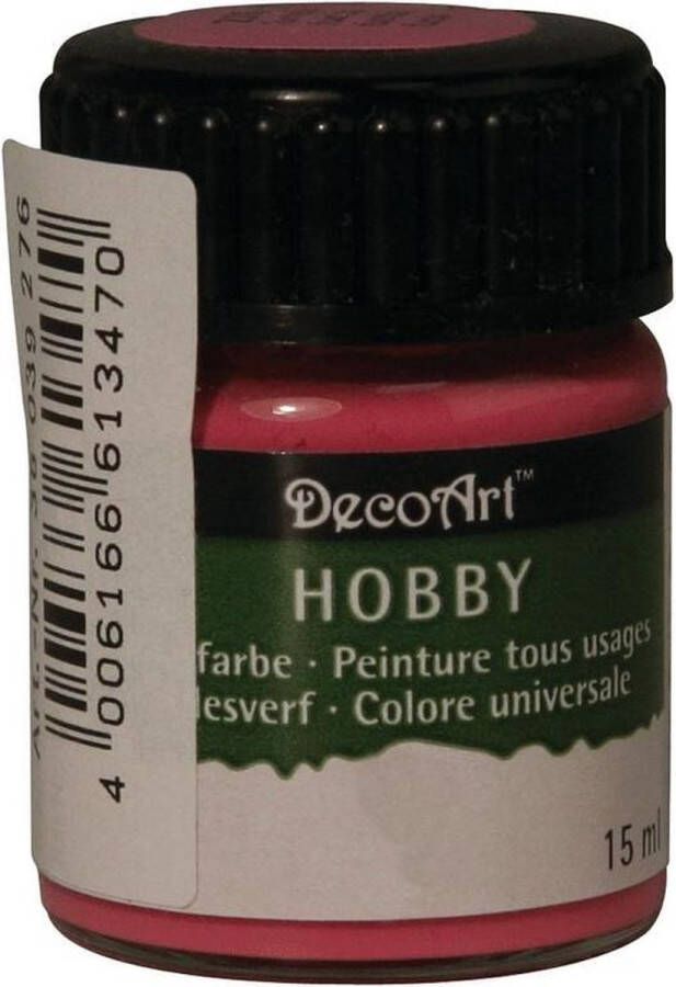 Rayher Hobby Flesje acrylverf fuchsia roze 15 ml Hobbyverf