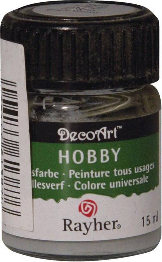 Rayher Hobby Flesje acrylverf lichtgrijs 15 ml Hobbyverf
