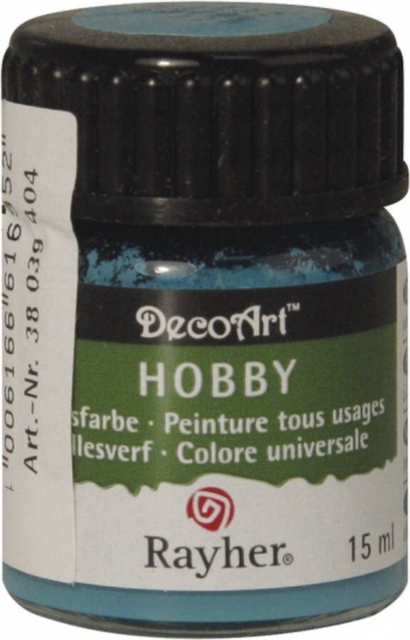 Rayher Hobby Acrylverf hobbyverf turquoise blauw 15 ml hobby materiaal Hobbyverf