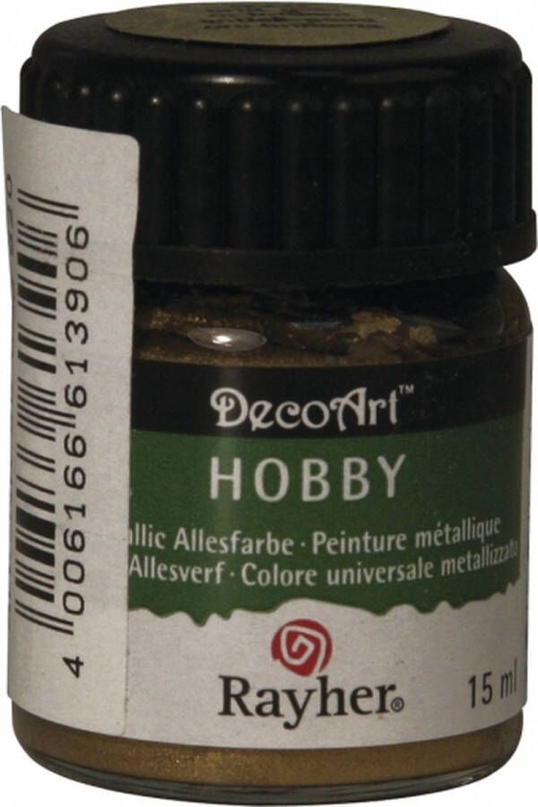 Rayher Hobby Acrylverf hobbyverf goud 15 ml hobby materiaal Hobbyverf