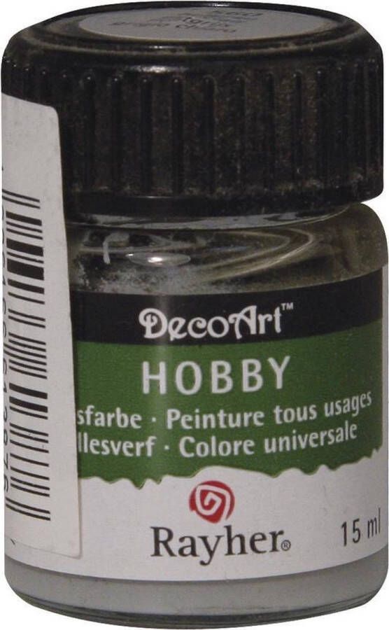 Rayher Hobby Acrylverf hobbyverf lichtgrijs 15 ml hobby materiaal Hobbyverf
