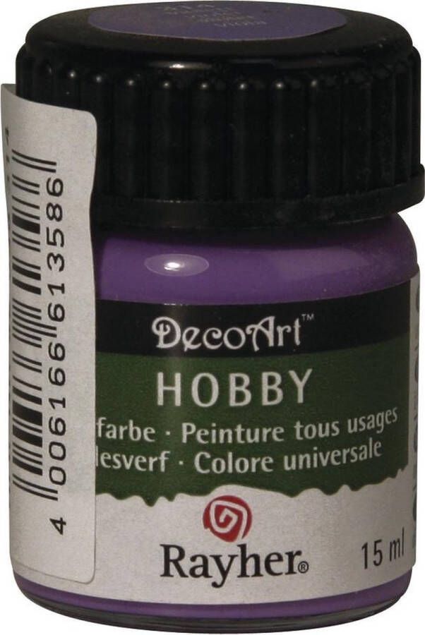 Rayher Hobby Acrylverf hobbyverf paars 15 ml hobby materiaal Hobbyverf