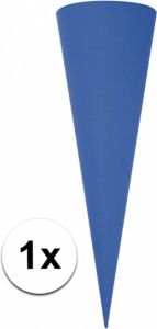 Rayher hobby materialen Puntvormige knutsel schoolzak blauw 70cm