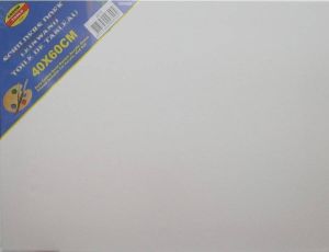 Rayher hobby materialen Schilders verf set van 24x tubes acrylverf hobbyverf 12 ml + doek van 40 x 60 cm + 5x kwasten basic kleuren in knijptubes