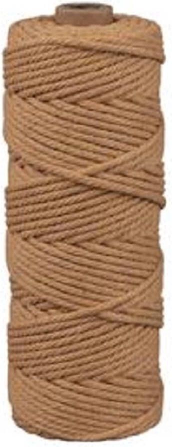 RAYHER Macramé koord 3 mm Makramee garen Bruin