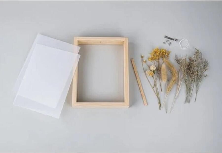 RAYHER DIY set Droogbloemen Lijst 17x4x22cm