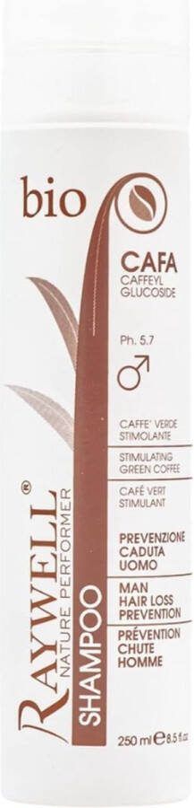 Raywell Cafa Shampoo tegen Haaruitval Voor Mannen Zonder Parabenen & SLS 250 ml